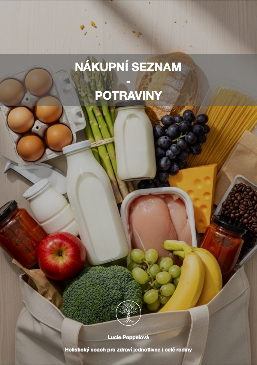 Nákupní seznam potravin – obálka